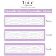 Tinté Disposable Eyebrow Tattoo Auxiliary Stickers - Type C (10pairs/pack)
