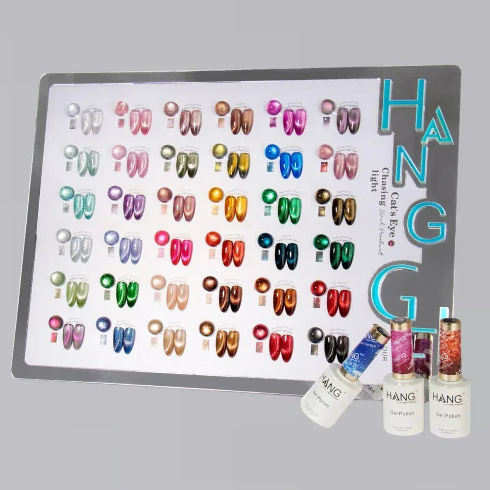 HANG Fashion Cat Eye - Set 36 Colors + Free Display & Magnetic (7.95/ea) - TTT Nails Supply