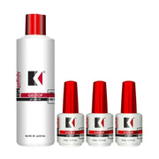 KUPA GelFinity Top Coat No Wipe Refill 8oz & 03 Bottles 0.5oz - TTT Nails Supply
