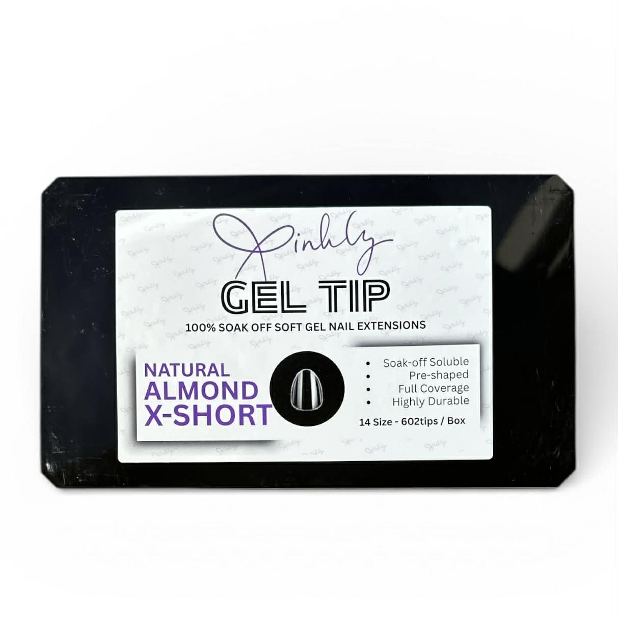 Xinhly Natural Almond Soft Gel Tips - XS