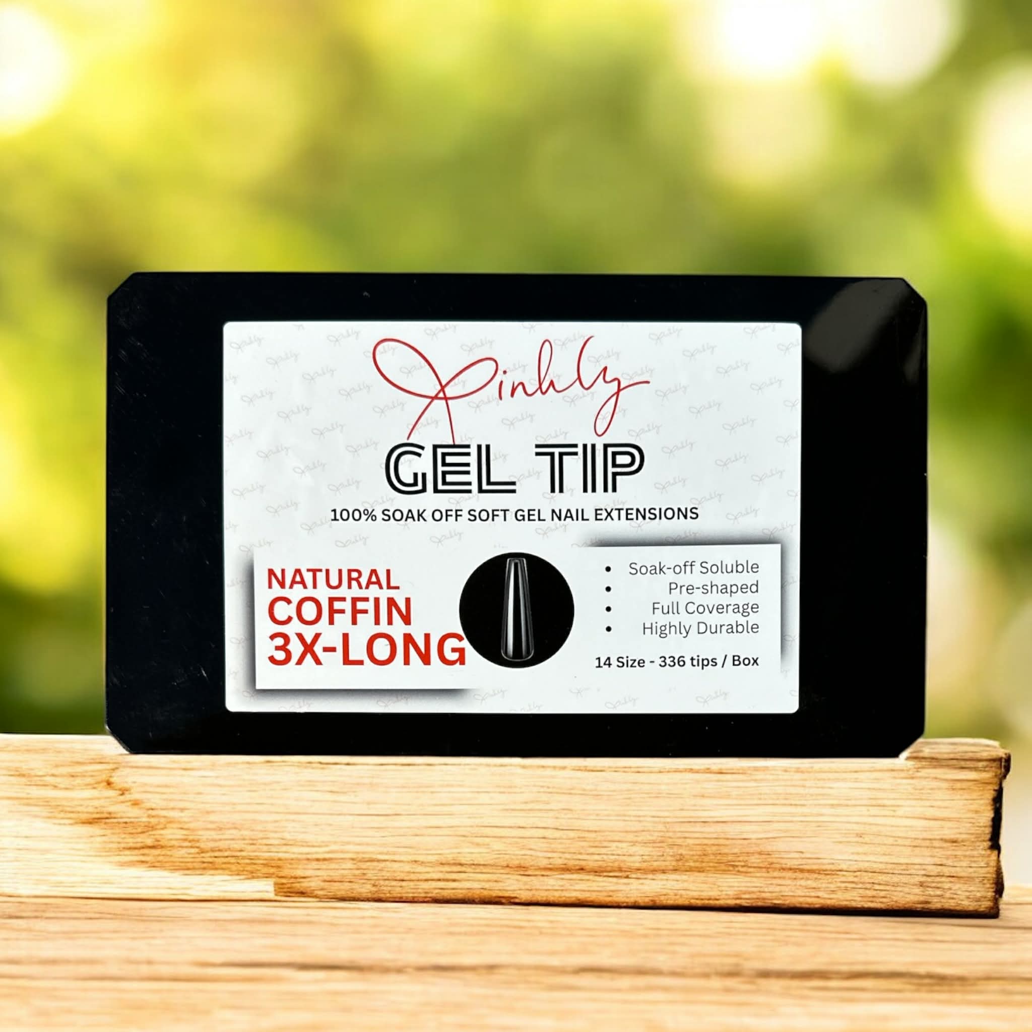 Xinhly Natural Coffin Soft Gel Tips - XXXL
