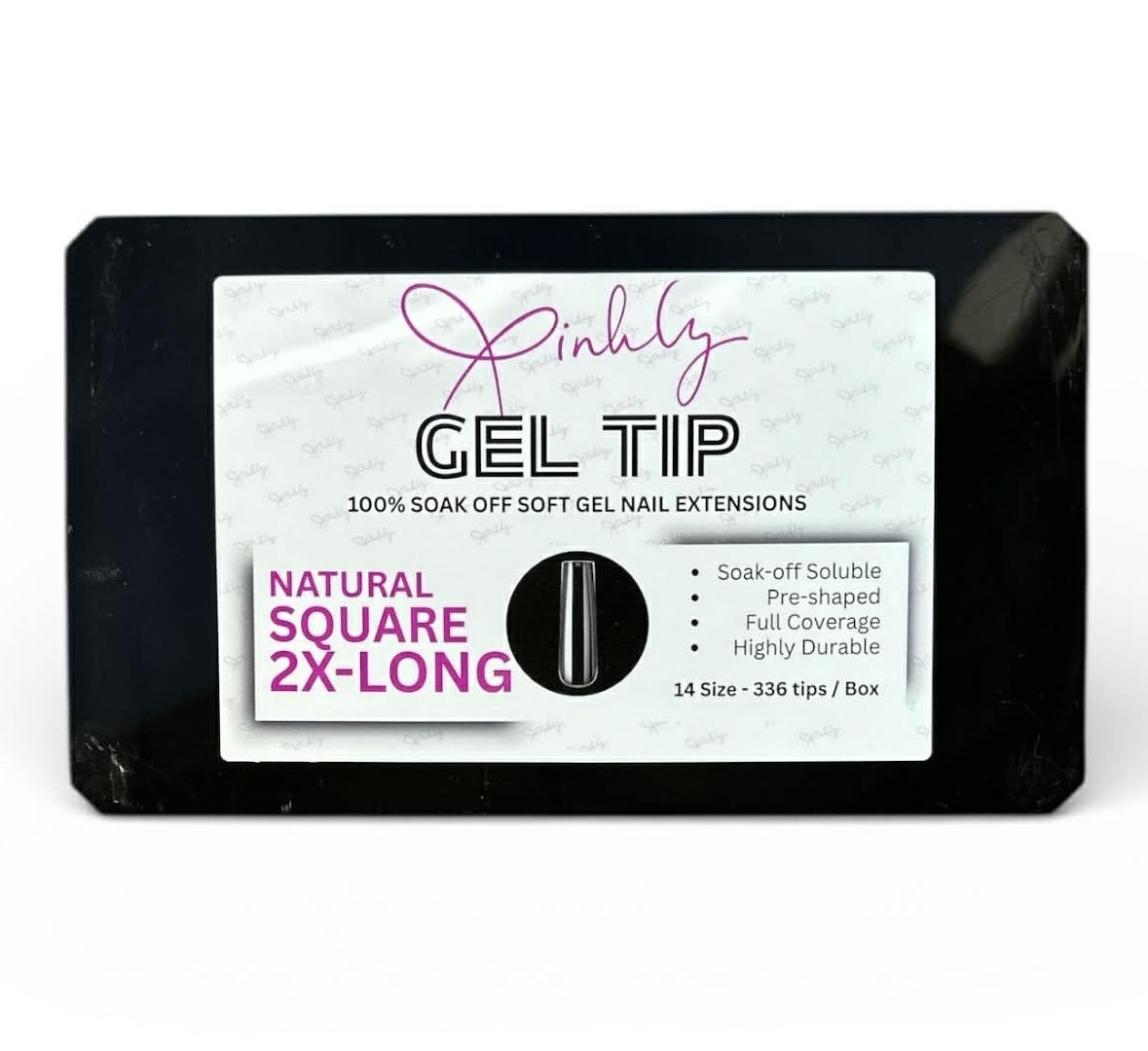 Xinhly Natural Square Soft Gel Tips - XXL