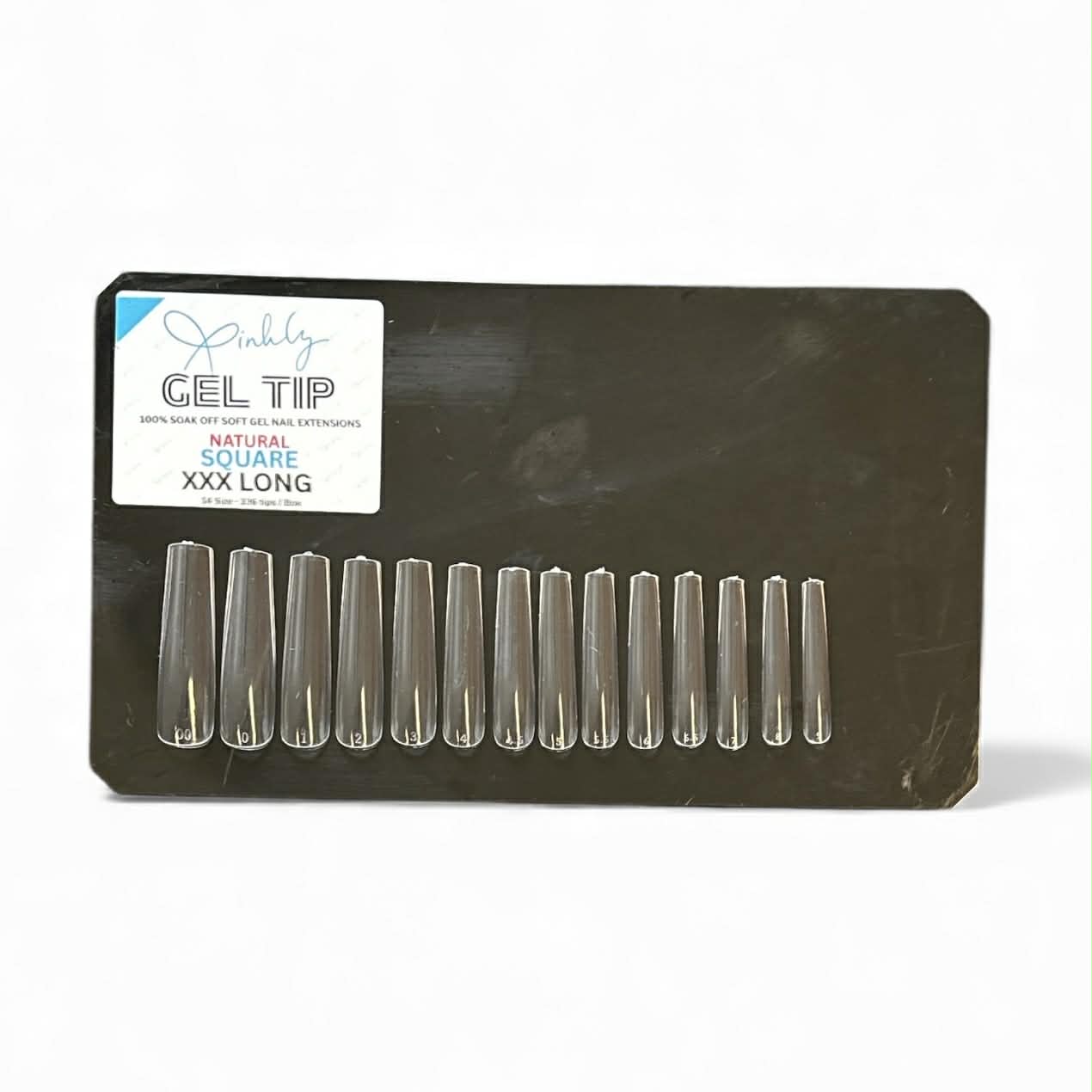 Xinhly Natural Square Soft Gel Tips - XXXL