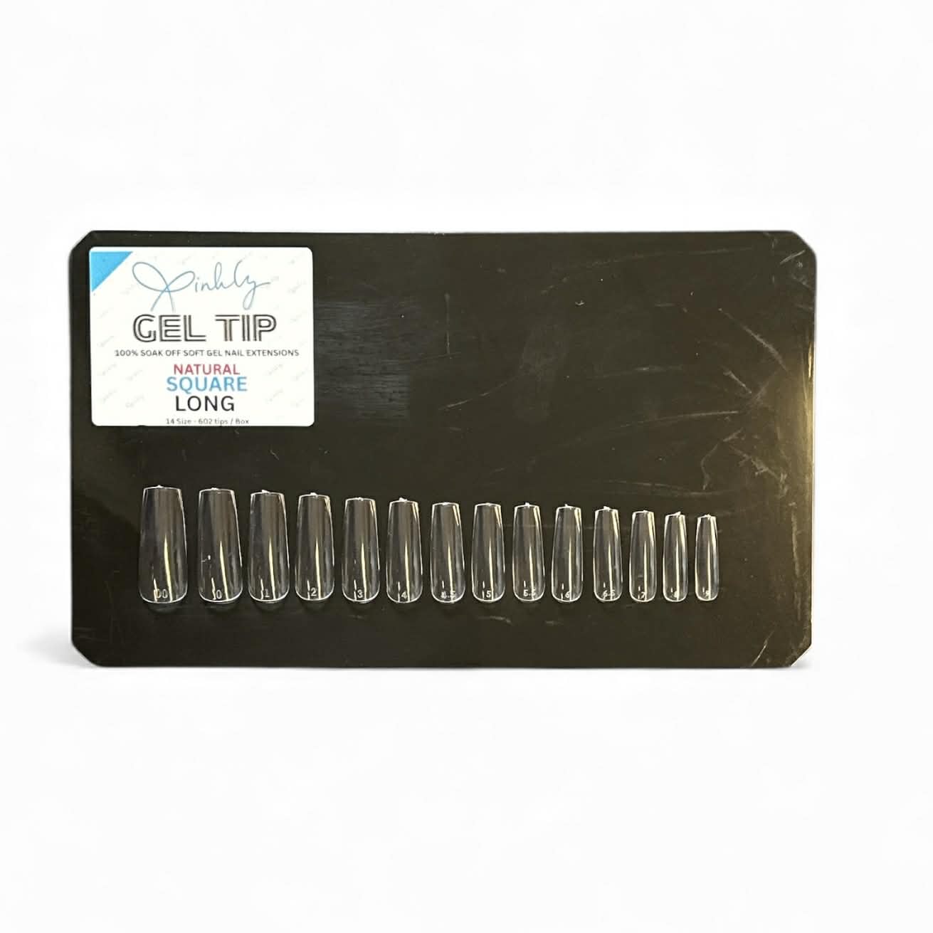 Xinhly Natural Square Soft Gel Tips - L