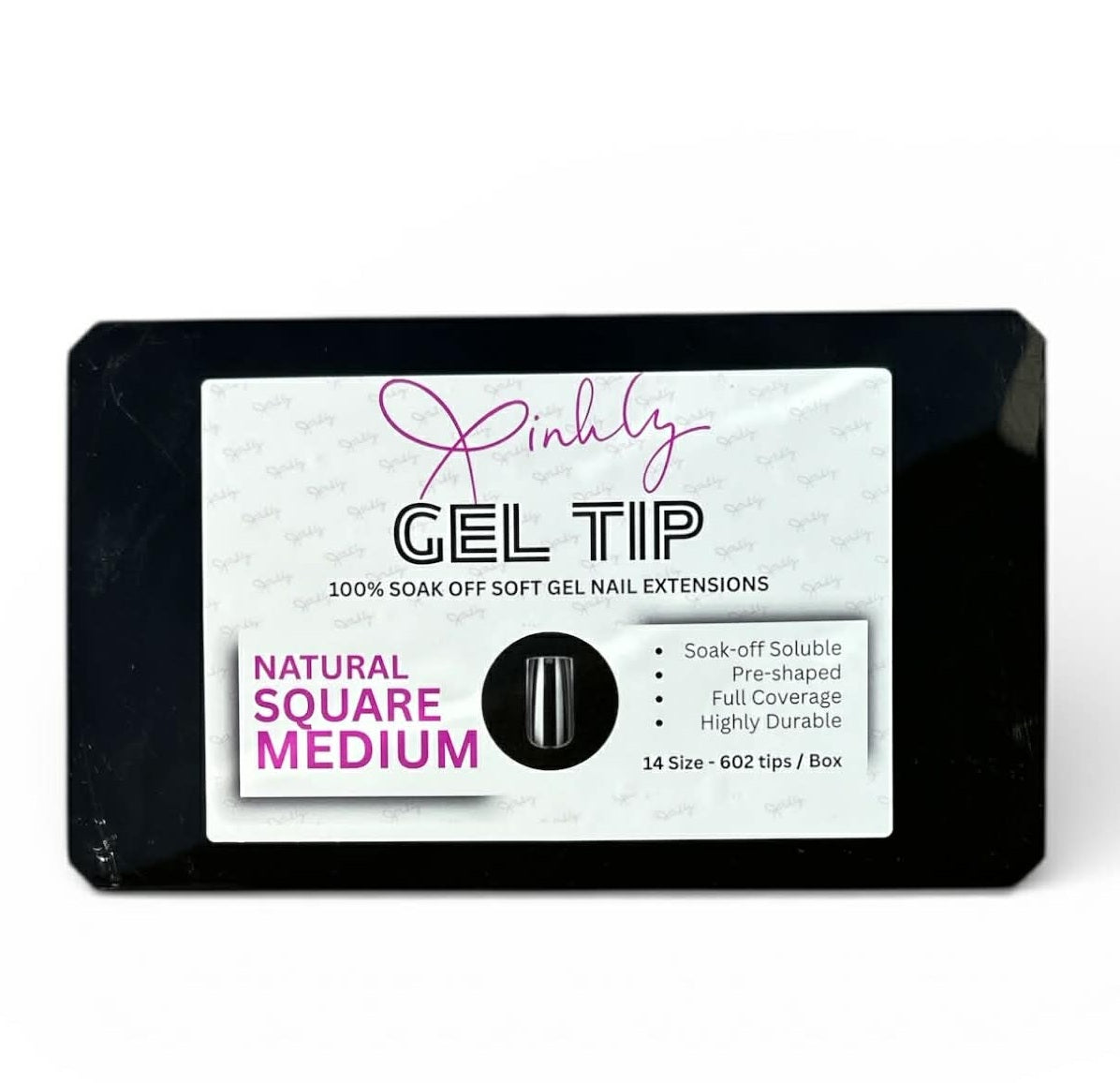 Xinhly Natural Square Soft Gel Tips - M