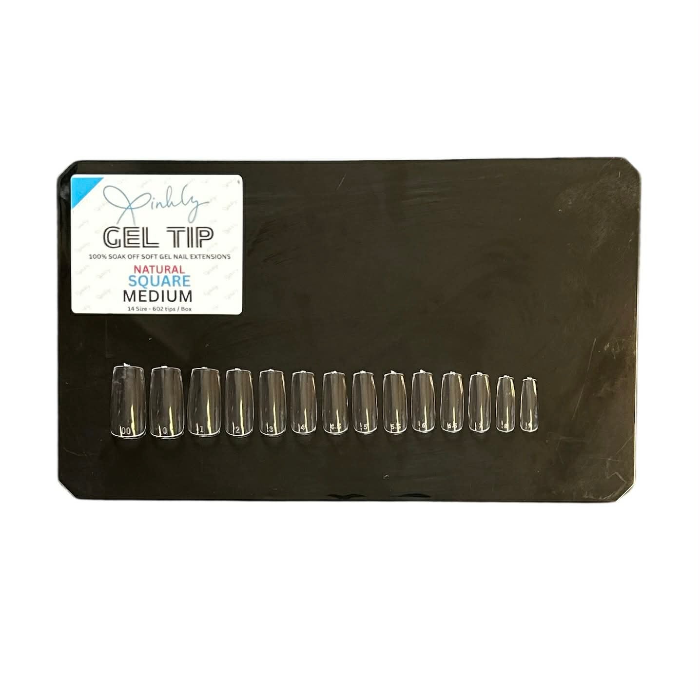 Xinhly Natural Square Soft Gel Tips - M