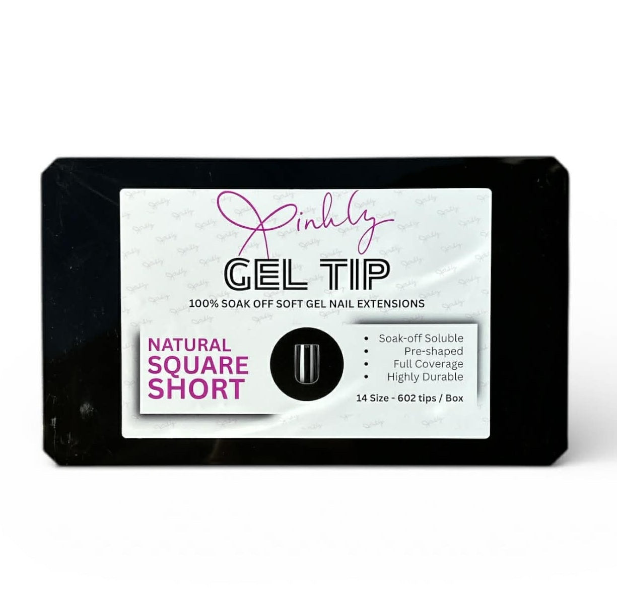 Xinhly Natural Square Soft Gel Tips - S