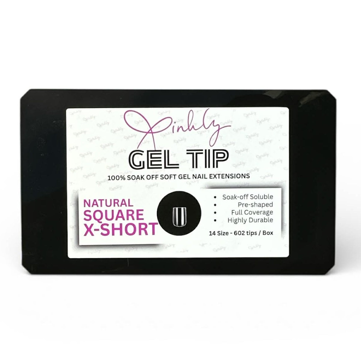 Xinhly Natural Square Soft Gel Tips - XS