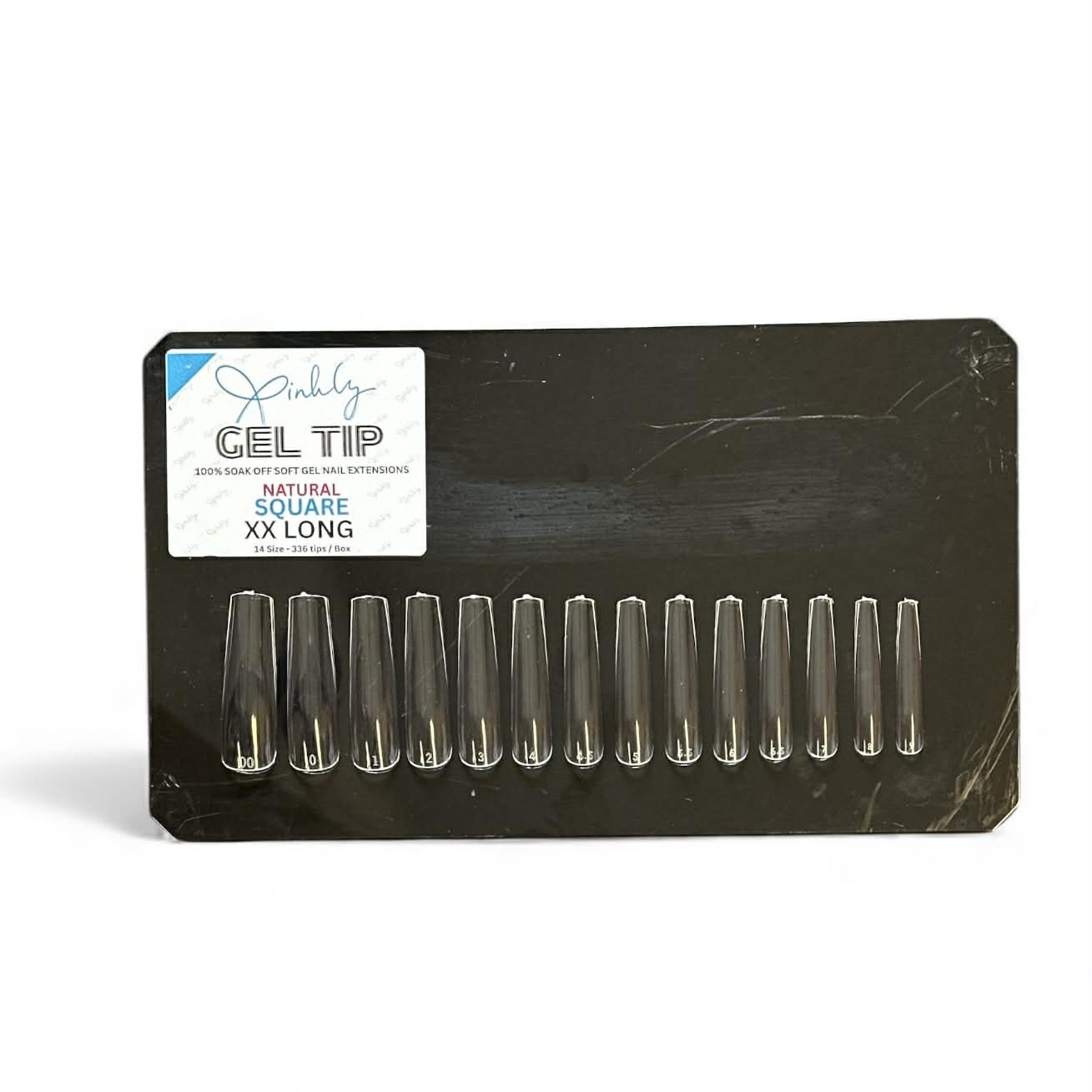 Xinhly Natural Square Soft Gel Tips - XXL