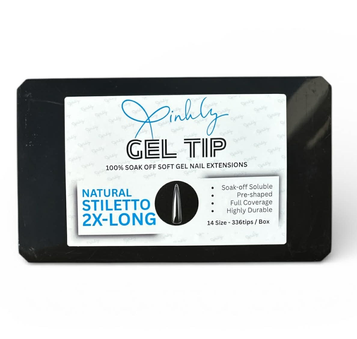 Xinhly Natural Stiletto Soft Gel Tips - XXL