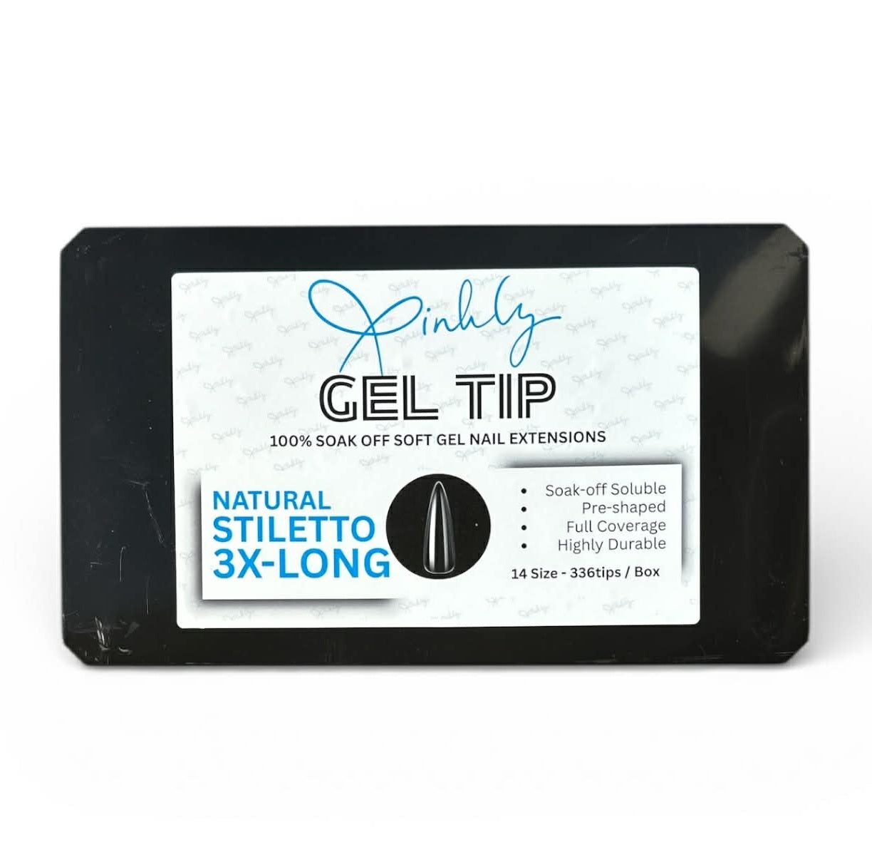 Xinhly Natural Stiletto Soft Gel Tips - XXXL