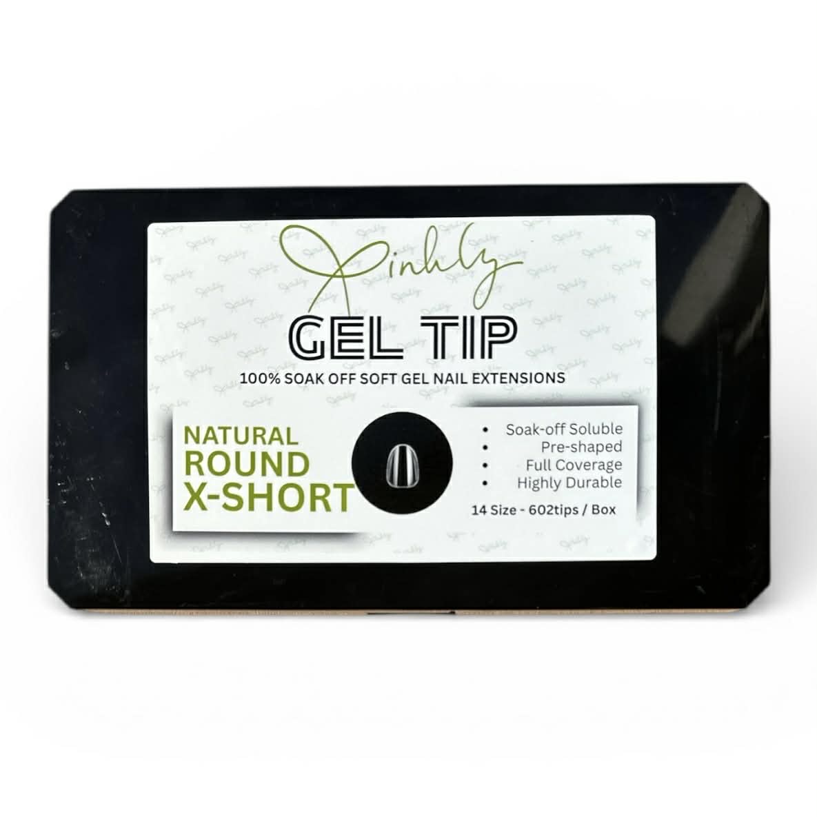 Xinhly Natural Round Soft Gel Tips - XS