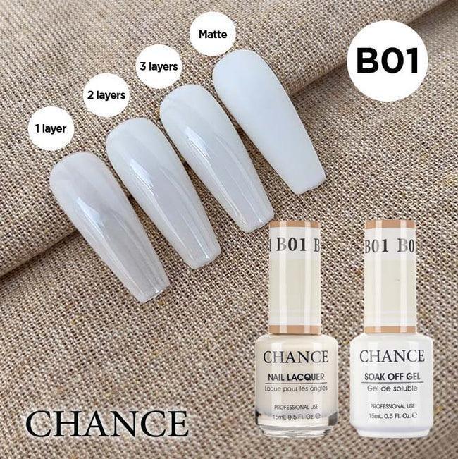 Cre8tion CHANCE Matching Duo Gel Polish 0.5oz - Bare Collection - B01 - TTT Nails Supply