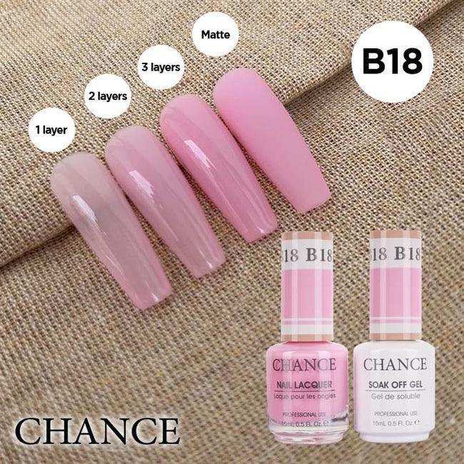 Cre8tion CHANCE Matching Duo Gel Polish 0.5oz - Bare Collection - B18 - TTT Nails Supply