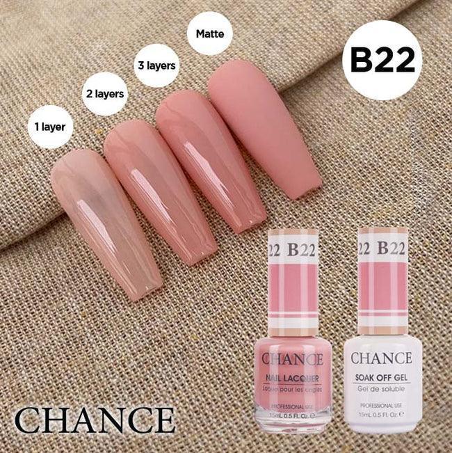 Cre8tion CHANCE Matching Duo Gel Polish 0.5oz - Bare Collection - B22 - TTT Nails Supply
