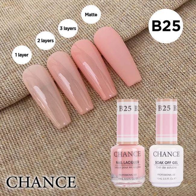 Cre8tion CHANCE Matching Duo Gel Polish 0.5oz - Bare Collection - B25 - TTT Nails Supply