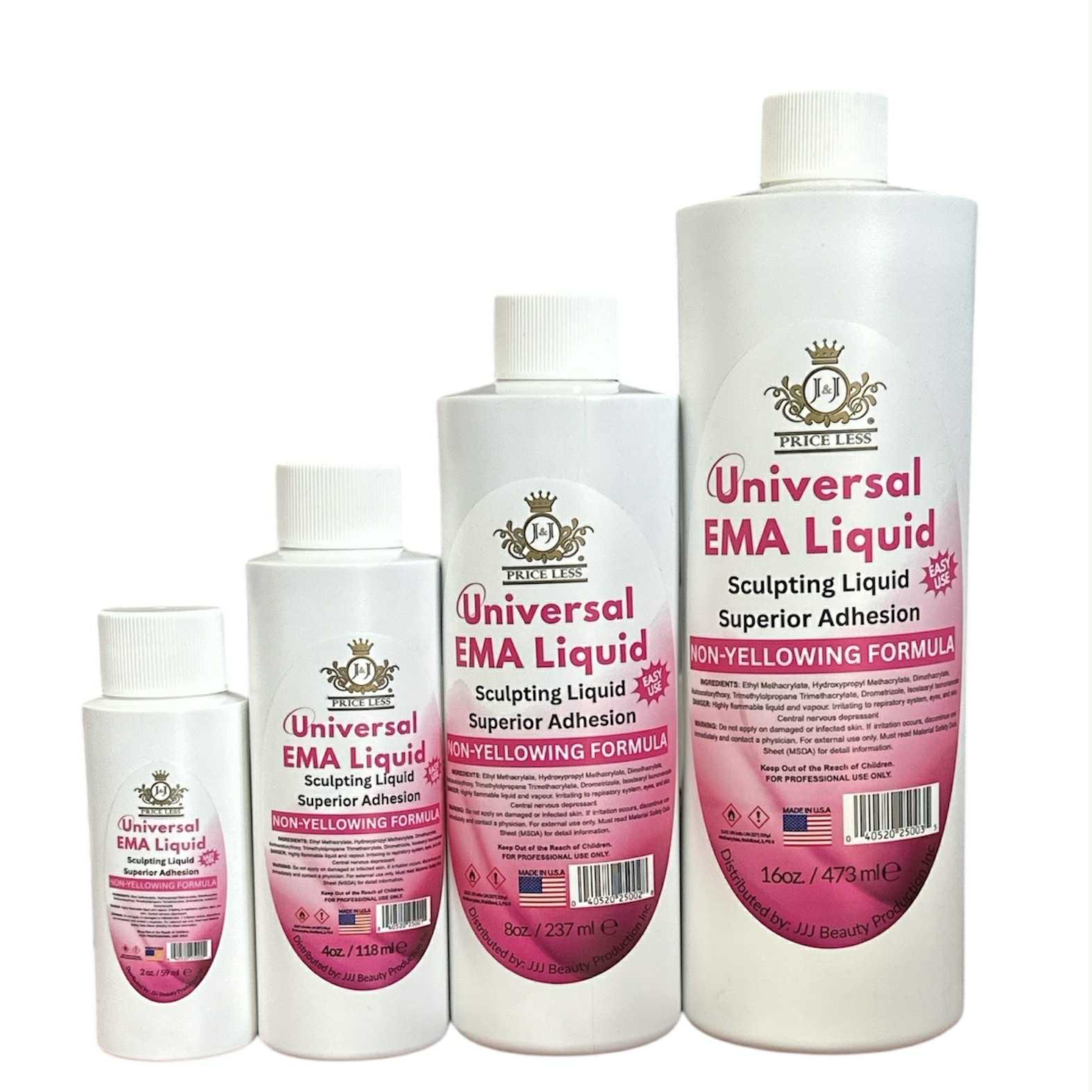 J&J PRICE LESS - Universal EMA (no MMA) Sculpting Liquid Bottle (size 2-4-8-16oz)