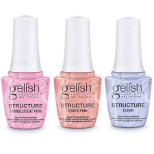 Gelish Structure Gel - Translucent Pink + Cover Pink + Clear (3pcs x 0.5oz)