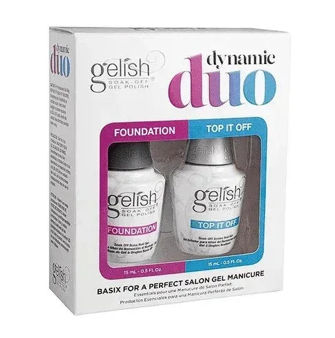 Gelish HARMONY Dynamic Duo - Foundation & Top It Off Sealer - TTT Nails Supply