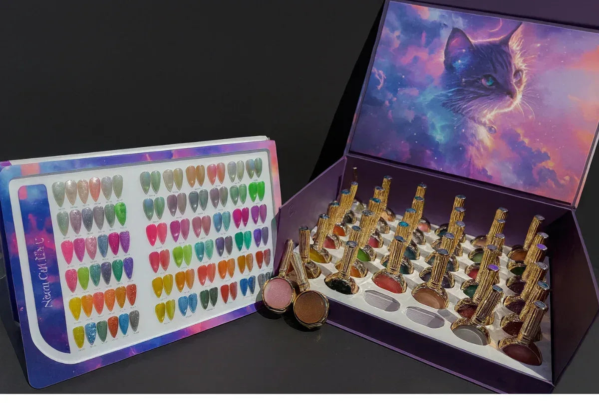 HANG Neon Cat Eye - Set 36 Colors + Free Display & Magnetic ($7.95/ea) - TTT Nails Supply