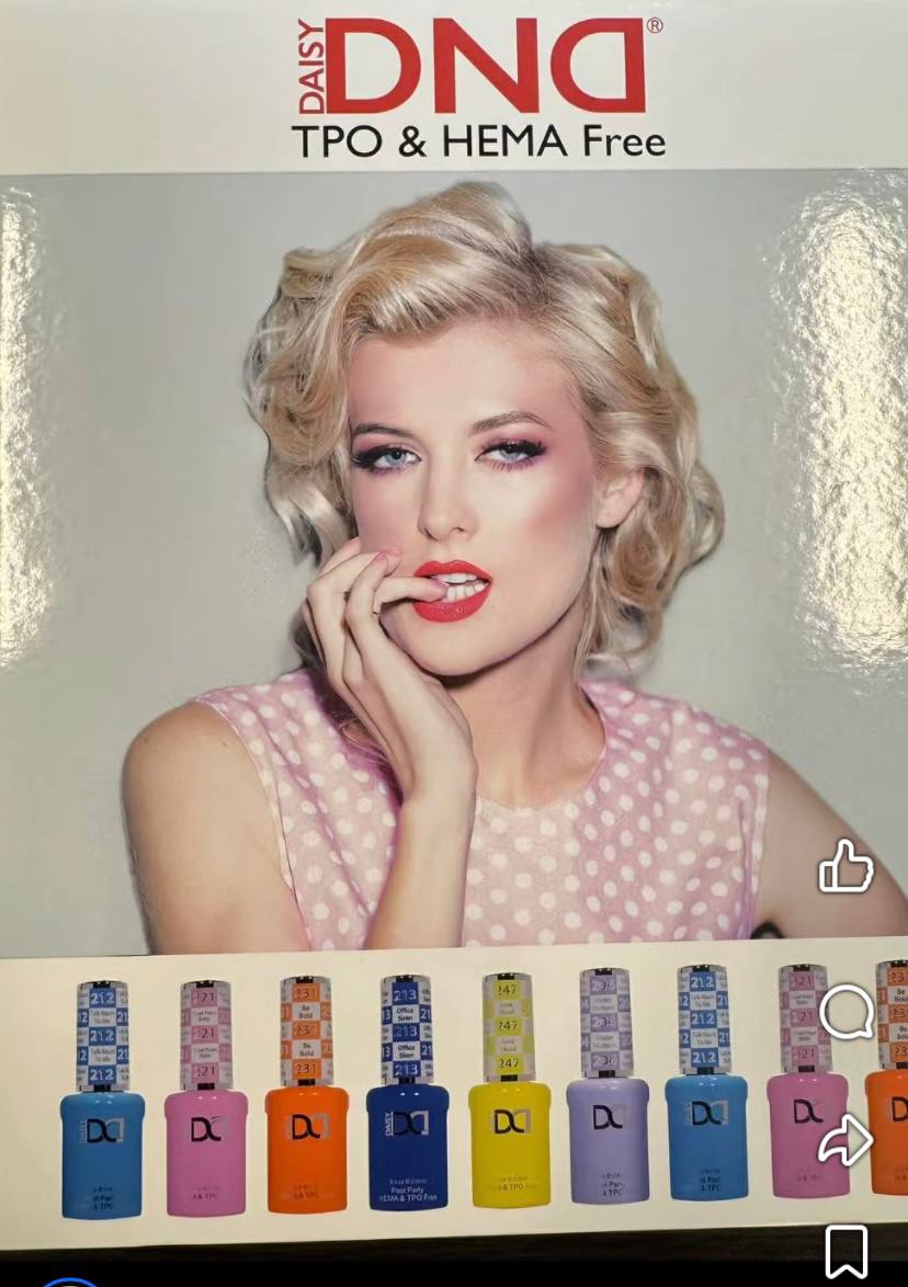 DND HEMA & TPO Free - Full set 288 colors, #001 to #290 (sample book only)