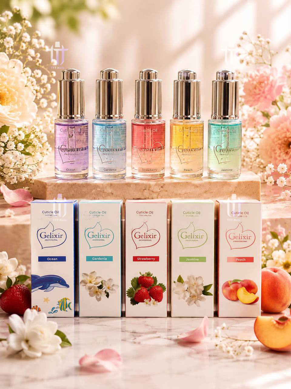 Gelixir Cuticle Oil - Ocean 0.5oz 15ml (from $1.6/ea)