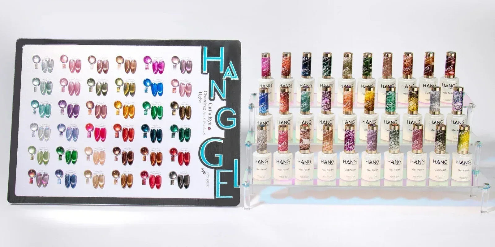 HANG Fashion Cat Eye - Set 36 Colors + Free Display & Magnetic (7.95/ea) - TTT Nails Supply