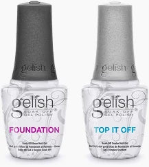 Gelish Soak-Off Gel Polish Base & Top Duo (Foundation & Top It Off)