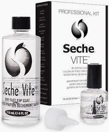 Seche Vite Dry Fast Top Coat Professional Refill Kit - 4oz & 0.5oz
