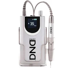 DND Daisy Nail File Drill 35000 RPM SILVER - High Speed, Stability